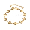 304 Stainless Steel Link Bracelets for Women LS-BJEW-Z136-01G-2