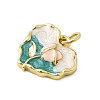 Brass Enamel Charms KK-K302-08G-2