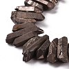 Natural Quartz Crystal Points Beads Strands G-K181-B29-3