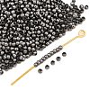 Brass Crimp End Beads X-E002-B-1