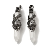 Natural Quartz Crystal Pointed Pendants G-D069-01K-AS-1