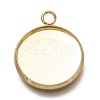 304 Stainless Steel Pendant Cabochon Settings STAS-Z030-01B-G-1