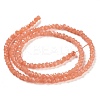 Baking Paint Imitation Jade Glass Bead Strands DGLA-A034-J6MM-A34-5
