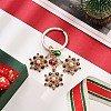 Snowflake Alloy Rhinestone Keychain KEYC-YW00108-04-1