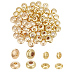 100Pcs 4 Styles Brass Spacer Beads KK-PH0006-68-1