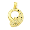 Brass Micro Pave Cubic Zirconia Pendants KK-K354-16D-G-1