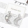304 Stainless Steel Stud Earrings EJEW-A119-20P-1