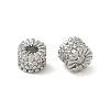 Brass Micro Pave Clear Cubic Zirconia Spacer Beads CU-CBAC675-02P-1