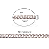 304 Stainless Steel Cuban Link Chains CHS-CJ0001-27A-2