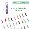 36Pcs 9 Styles Natural Gemstone Heishi Beaded Pendants PALLOY-FH00062-2