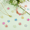 180Pcs 6 Colors Acrylic Bead Caps OACR-PA0001-15-4