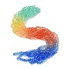Transparent Painted Glass Beads Strands DGLA-A034-T8mm-A02-1