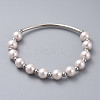 Glass Pearl Beads Stretch Bracelets BJEW-JB04758-2