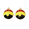 304 Stainless Steel Enamel Pendants STAS-T068-80G-1