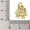 Marine Theme Rack Plating Brass Micro Pave Cubic Zirconia Pendants X-KK-I718-28G-01-3