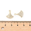 Brass Micro Pave Cubic Zirconia Pendants KK-B133-02G-3