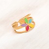304 Stainless Steel Cuff Rings for Women LS-RJEW-D334-02C-G-1