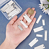 30Pcs 3 Style 201 & 304 Stainless Steel Rectangle Stamping Blank Tag Pendants STAS-BC0003-43-3