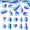 20Pcs 10 Styles Opaque Resin & Natural Wood Pendants RESI-TA0004-62-1