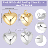 10Pcs 2 Colors Eco-Friendly Brass Pendants KK-BBC0017-34-2