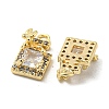 Brass Micro Pave Cubic Zirconia Pendants KK-H460-11G-2