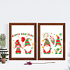 MAYJOYDIY US 1 Set Happy New Year PET Hollow Out Drawing Painting Stencils DIY-MA0002-60B-6