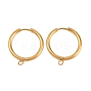 316 Stainless Steel Huggie Hoop Earring Findings EJEW-B158-01G-G-1