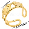 Minimalist Heart 304 Stainless Steel Cuff Rings HW4093-2-1