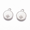 Tarnish Resistant 304 Stainless Steel Pendant Rhinestone Settings LS-STAS-G218-15P-1