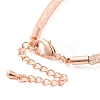 Brass Mesh Chain Bracelets for Women DIY-B066-02G-04-3