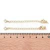 Brass with Cubic Zirconia Chain Extender KK-B102-43G-3