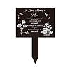 Acrylic Garden Stake AJEW-WH0366-002-1