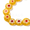Handmade Millefiori Lampwork Beads Strands LAMP-G164-12H-3