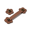 Flower Cowhide Leather Sew on Purse Clasps FIND-D027-08C-3