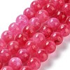 Dyed Natural Malaysia Jade Beads Strands X-G-G021-02B-08-2