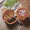 8Pcs 4 Style Mini Rattan Bamboo Baskets DJEW-FG0001-18-7