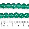Frosted Transparent Glass Bead Strands GLAA-P065-10mm-14-3