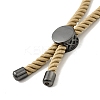 Half Finished Twisted Milan Rope Slider Bracelets FIND-G032-01B-01-4