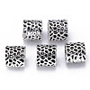 Tibetan Style Hollow Alloy European Beads TIBE-S319-124AS-RS-2