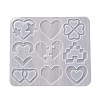 Heart Earrings Pendants DIY Silicone Mold DIY-Q033-06B-2