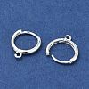 Brass Hoop Earring Findings KK-G557-11S-2