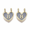 Alloy Enamel Charms ENAM-T012-02B-RS-2