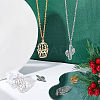 16Pcs 4 Style Ion Plating(IP) 201 Stainless Steel Pendants STAS-DC0006-38-3