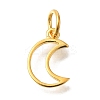 925 Sterling Silver Moon Outline Charms STER-G043-02B-G-1
