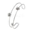 304 Stainless Steel Cuff Bangles for Women LS-BJEW-P377-03P-4