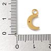 Ion Plating(IP) 304 Stainless Steel with Rhinestone Charms STAS-G351-16G-01-3