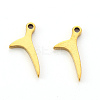 PVD Vacuum Plating 304 Stainless Steel Charms STAS-N092-28G-2