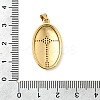 Brass Micro Pave Clear Cubic Zirconia Pendants KK-I360-061G-3