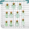 33Pcs 11 Styles Glass Cork Bottles Ornament AJEW-PH0025-20-4