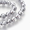 Electroplated Non-magnetic Synthetic Hematite Bead Strand G-E498-12B-04-1